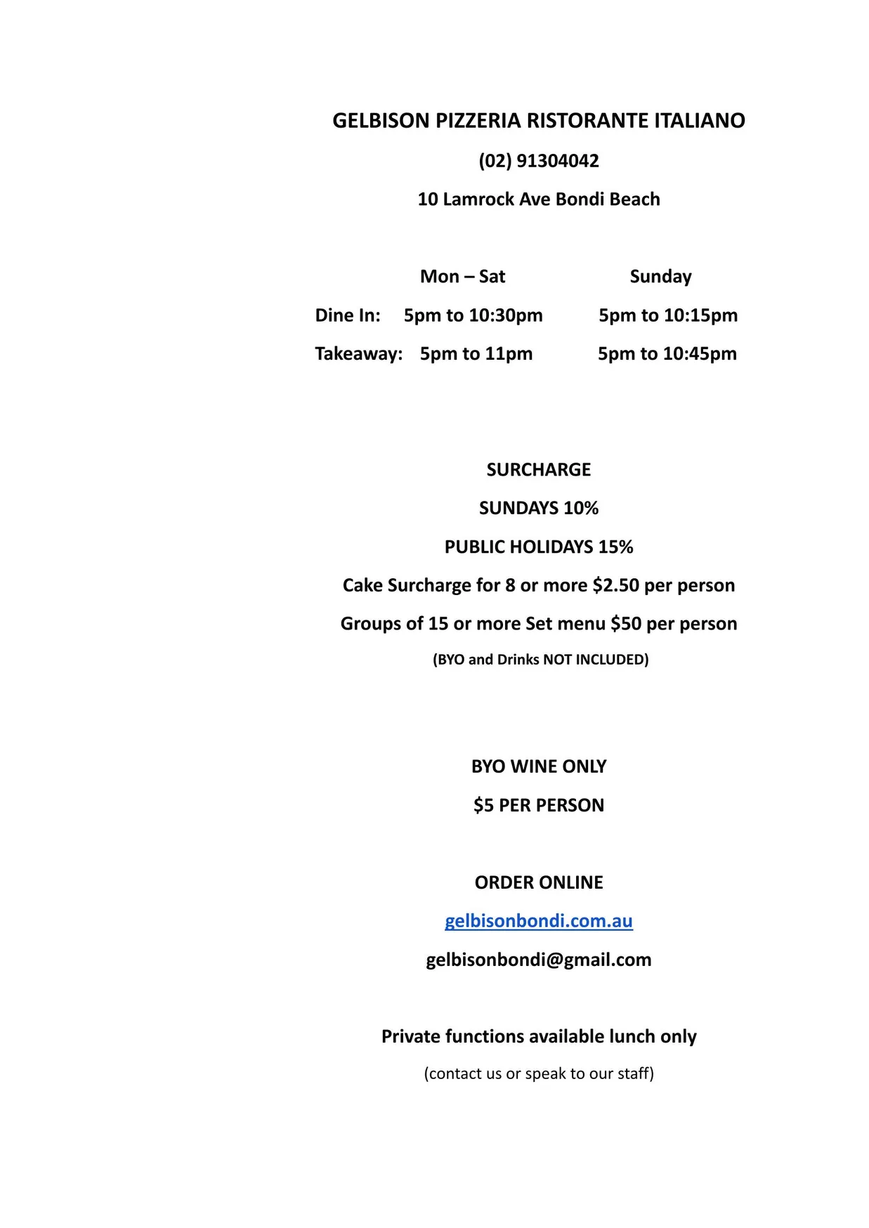 Gelbison menu, page 13