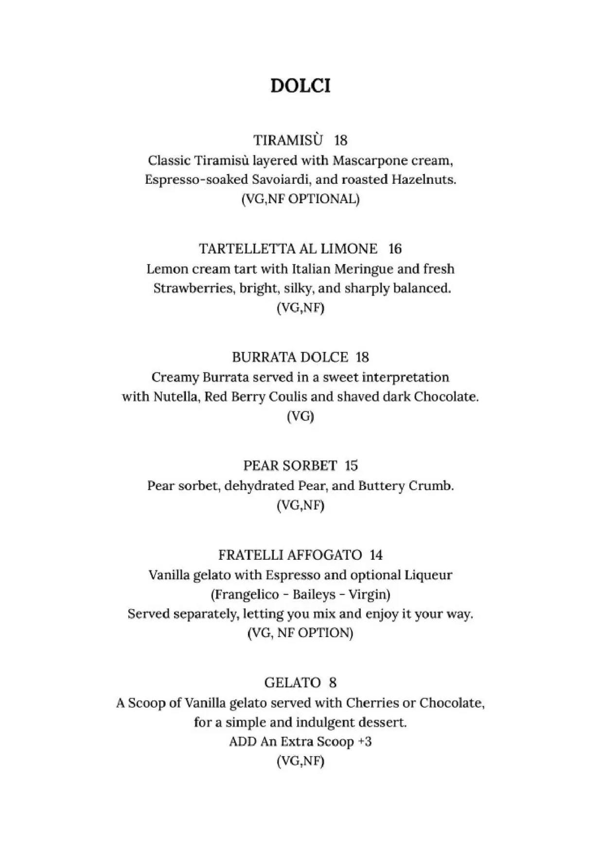 Fratelli Pizzeria by Vincenzo Abbate menu, page 8