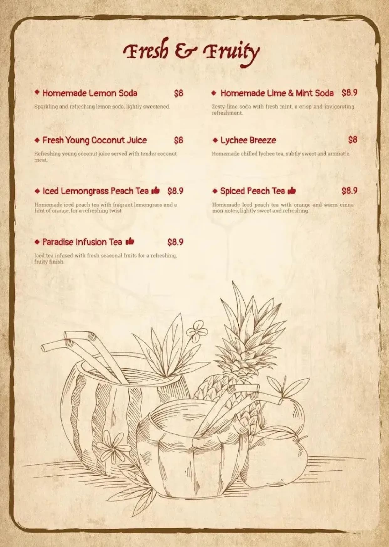 Phat Pho menu, page 6