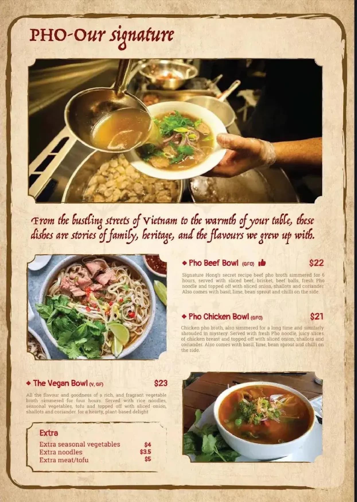 Phat Pho menu, page 4
