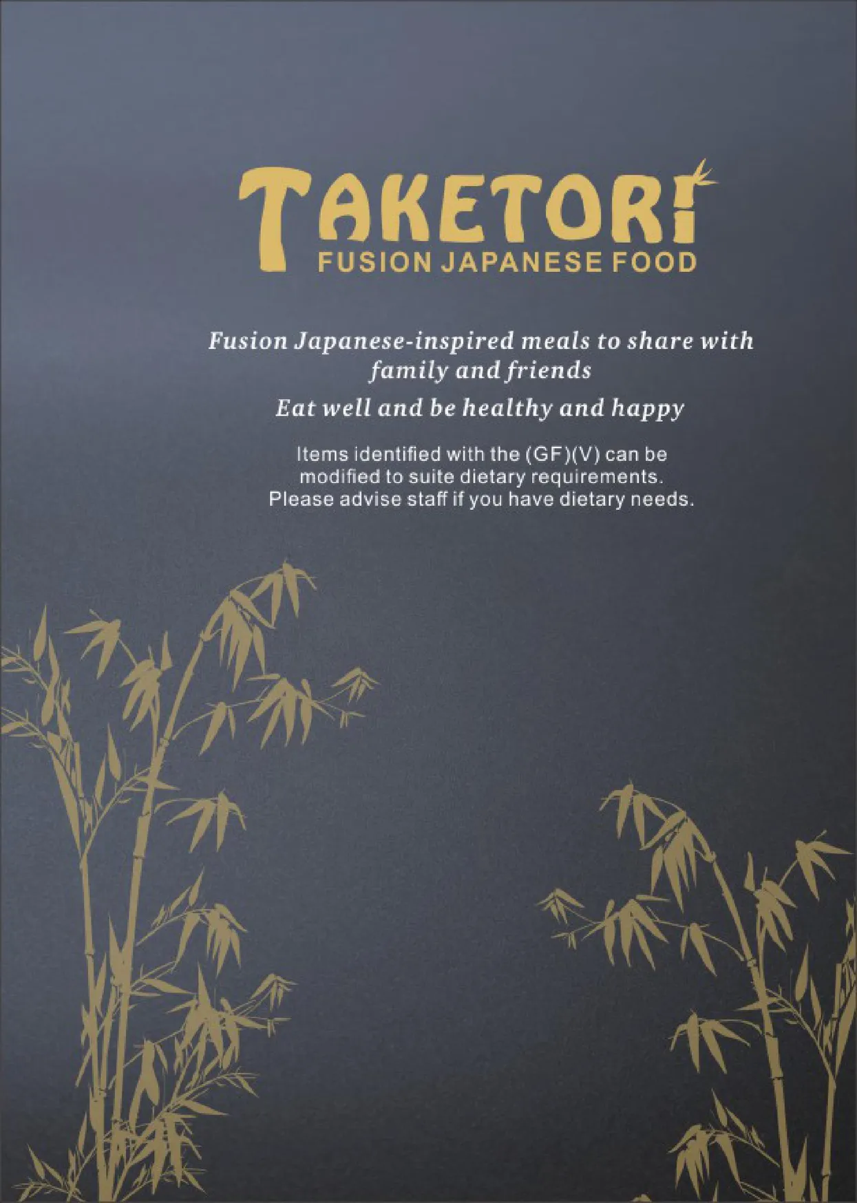 Taketori menu, page 3