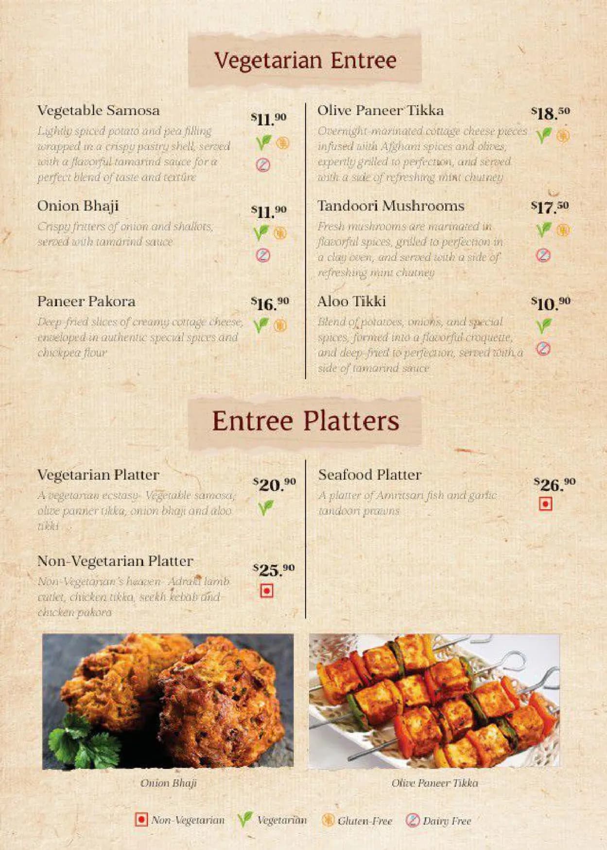 The Colonial British Indian Cuisine Balmain menu, page 2