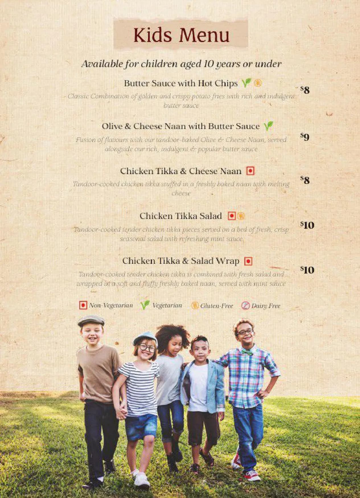 The Colonial British Indian Cuisine Balmain menu, page 12