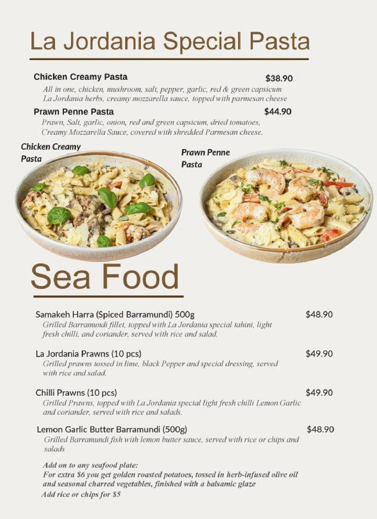 La Jordania Restaurant And Shisha Lounge menu, page 12