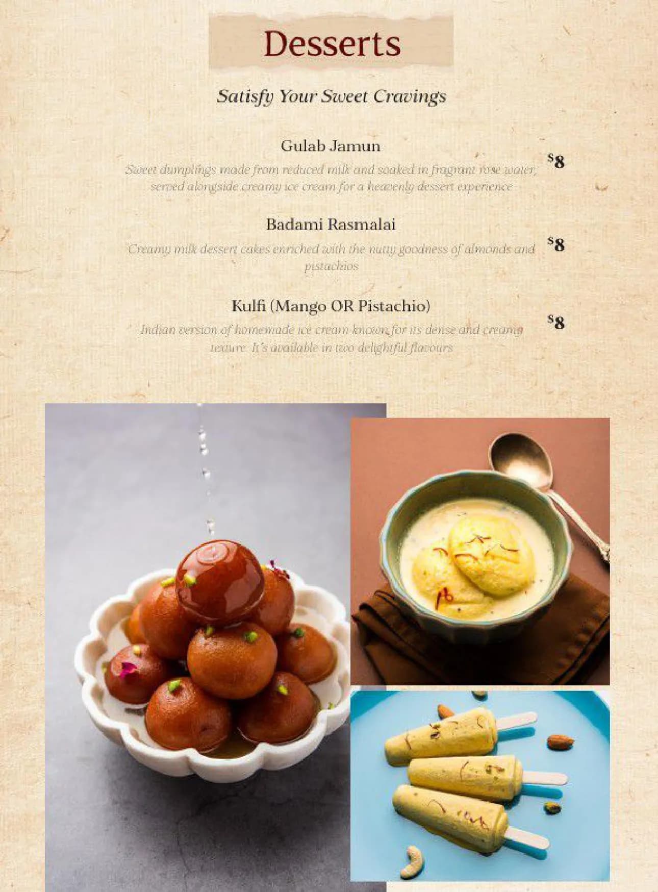 The Colonial British Indian Cuisine Balmain menu, page 13