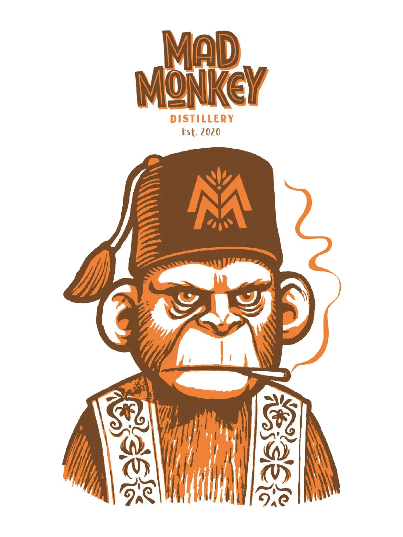 Mad Monkey Distillery menu, page 1