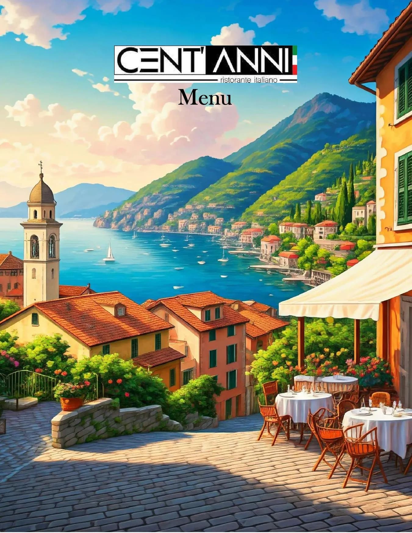 Cent' Anni menu, page 1