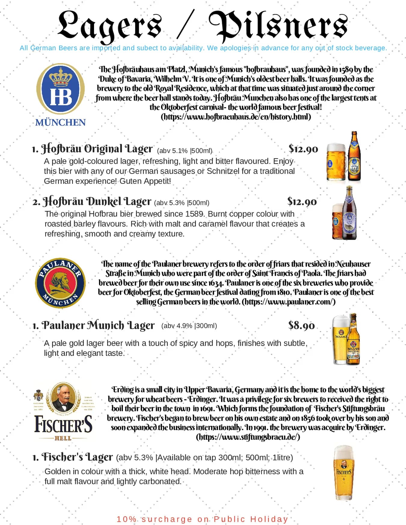 Bavarian Beach Bar & Cafe menu, page 7