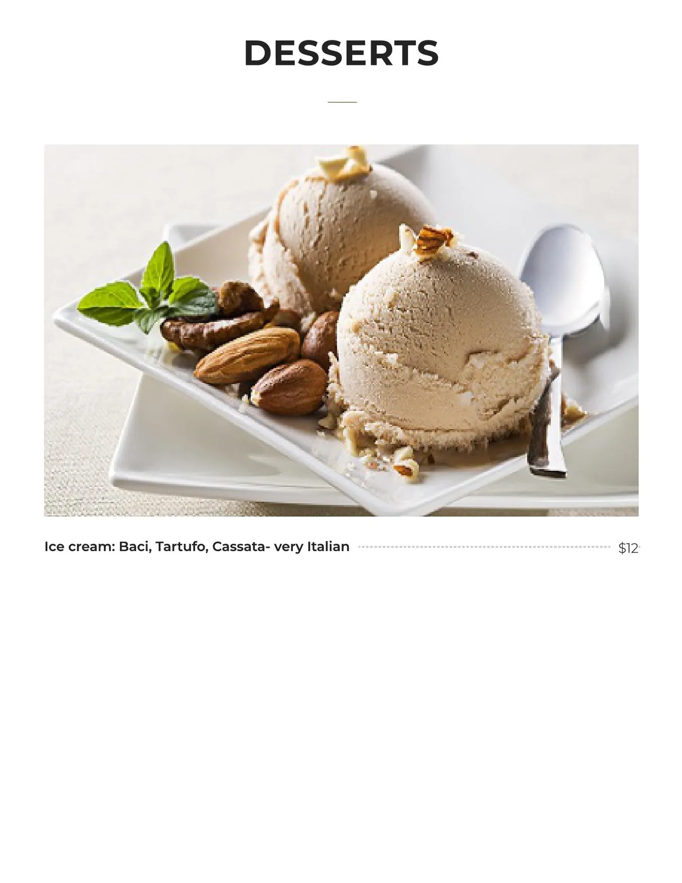 Tono On Borsari menu, page 14