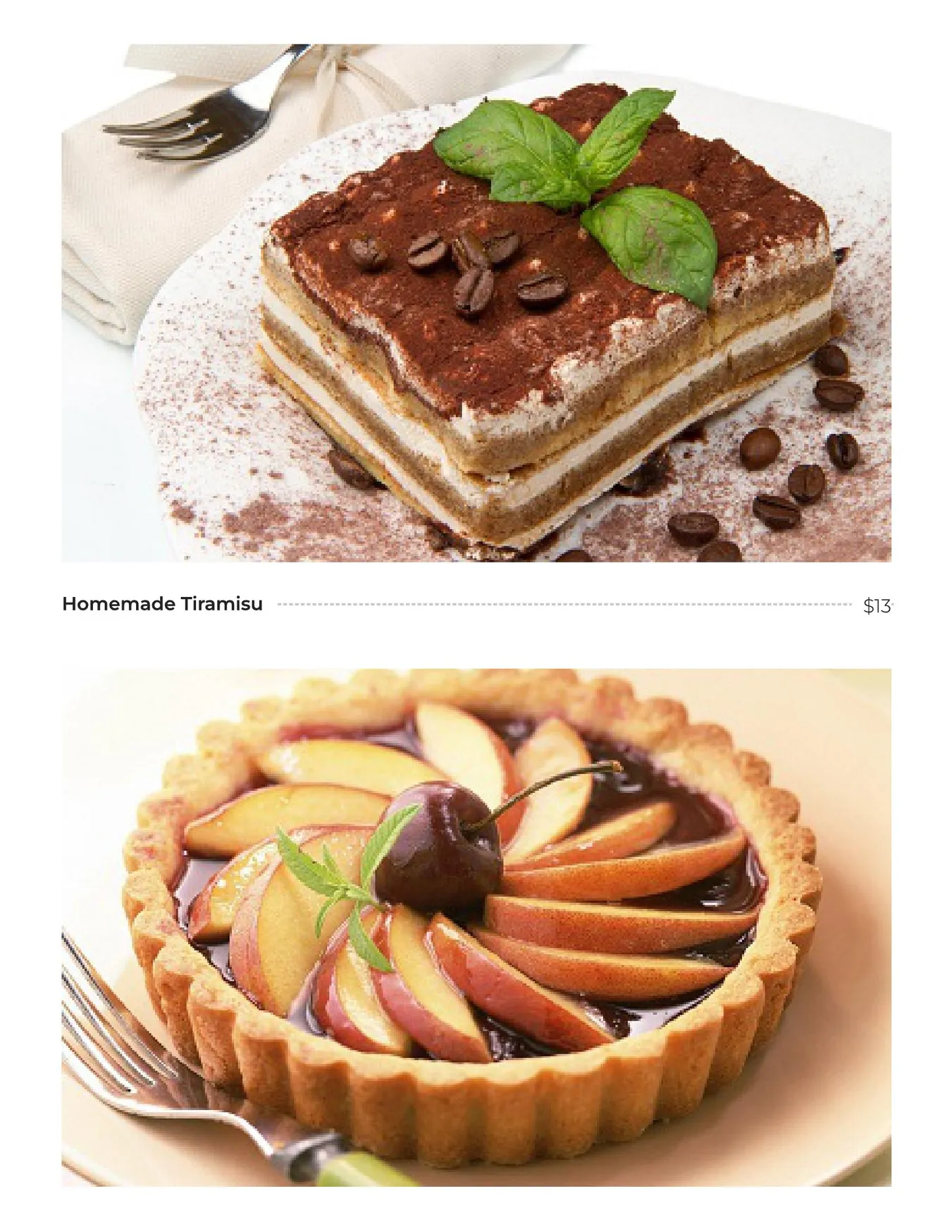 Tono On Borsari menu, page 15