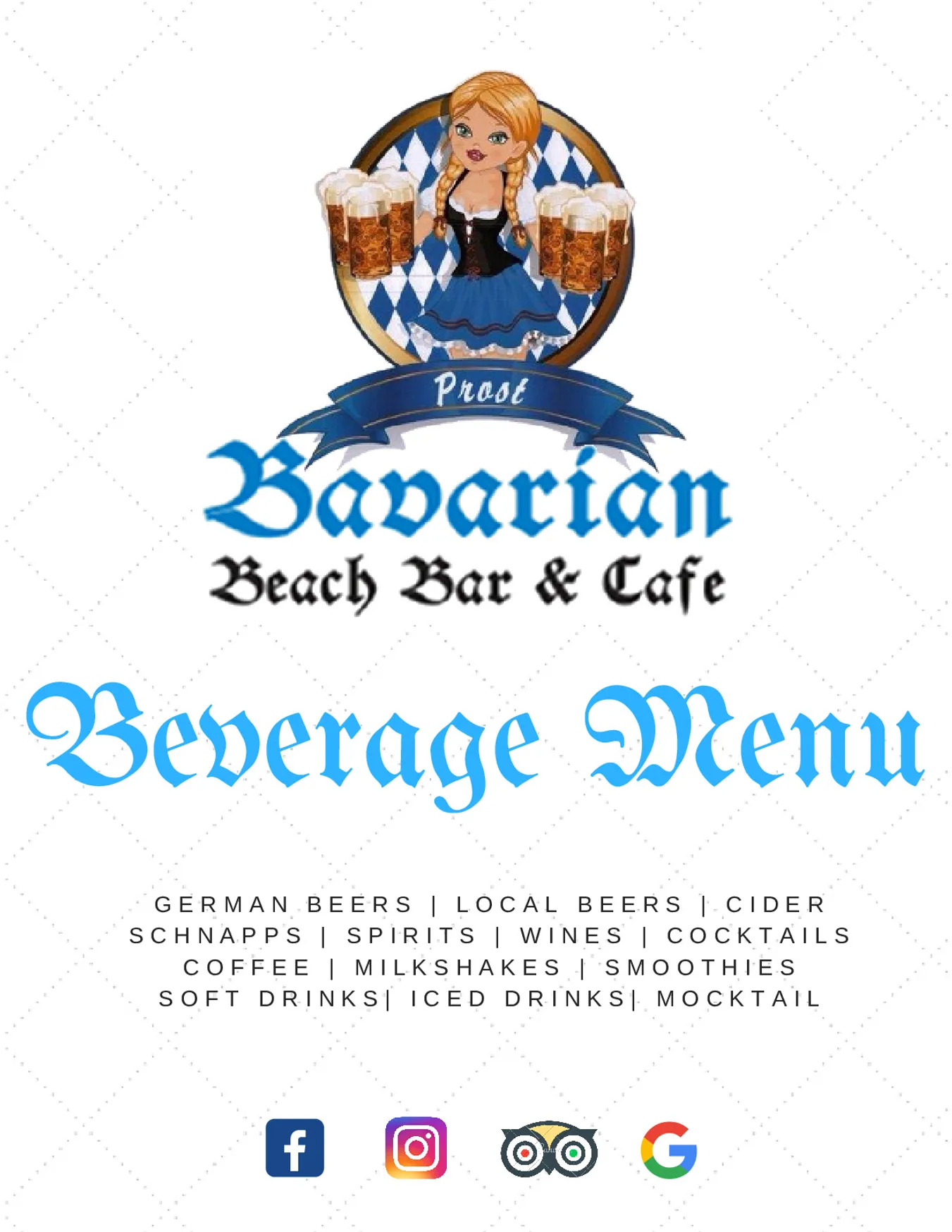Bavarian Beach Bar & Cafe menu, page 4