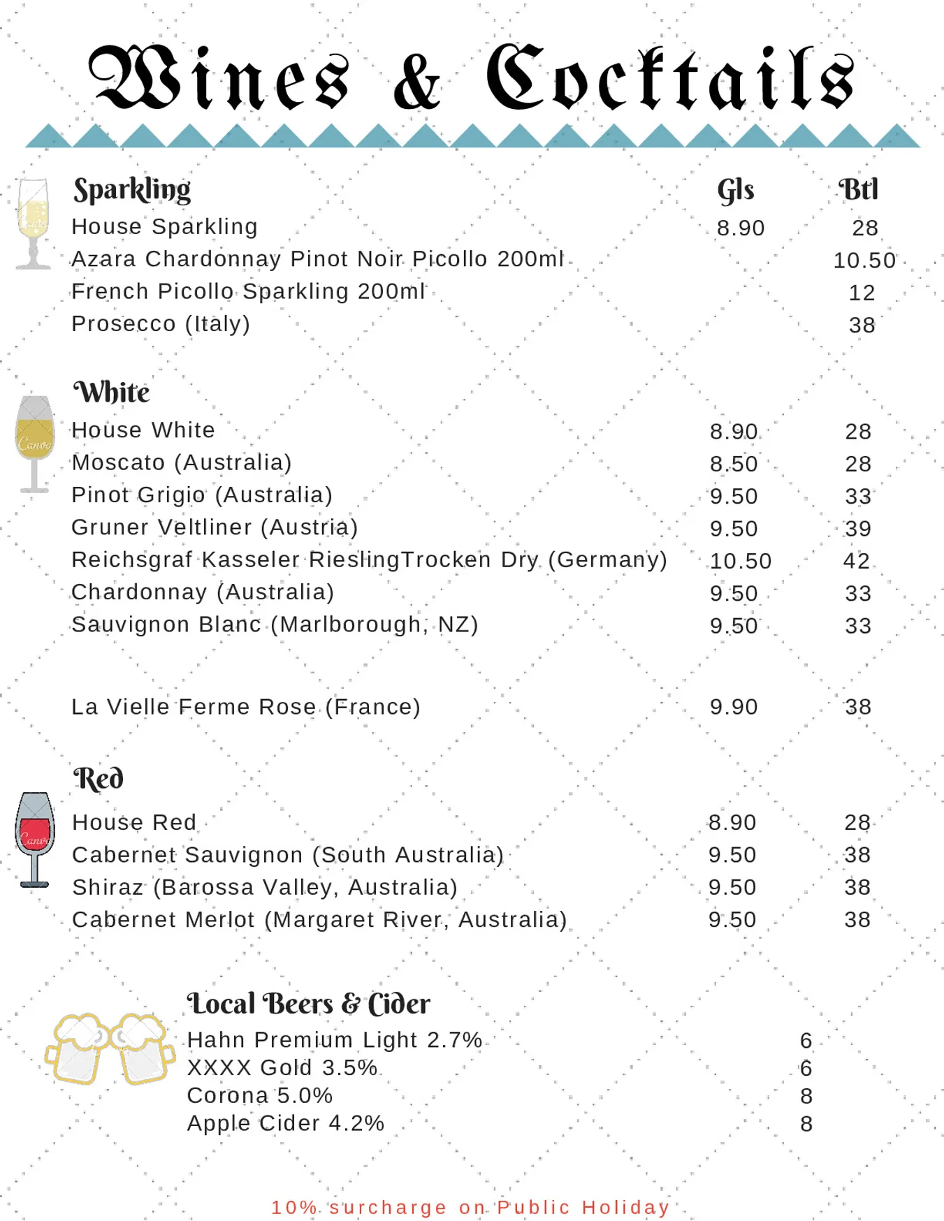 Bavarian Beach Bar & Cafe menu, page 9