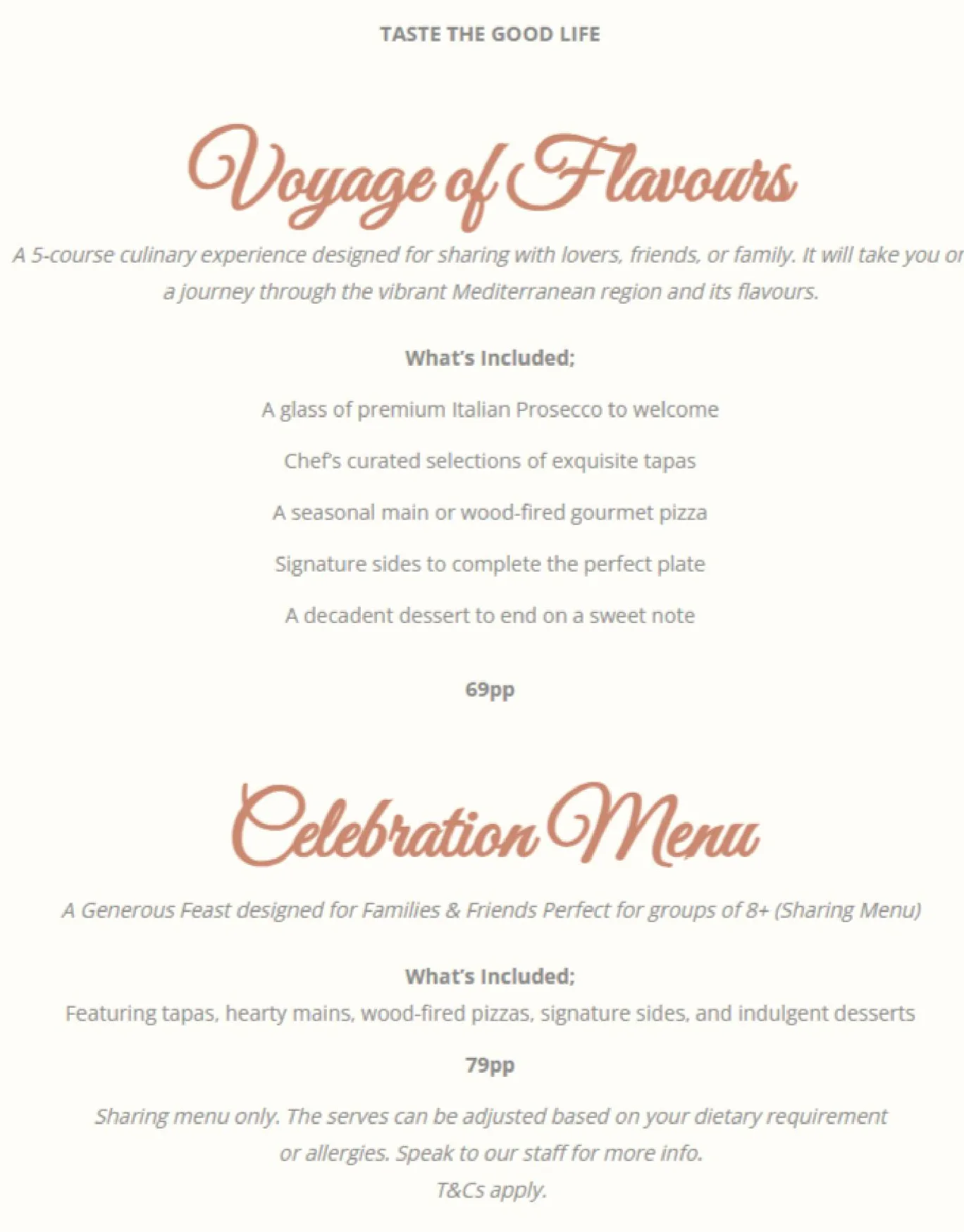 Amuni menu, page 5