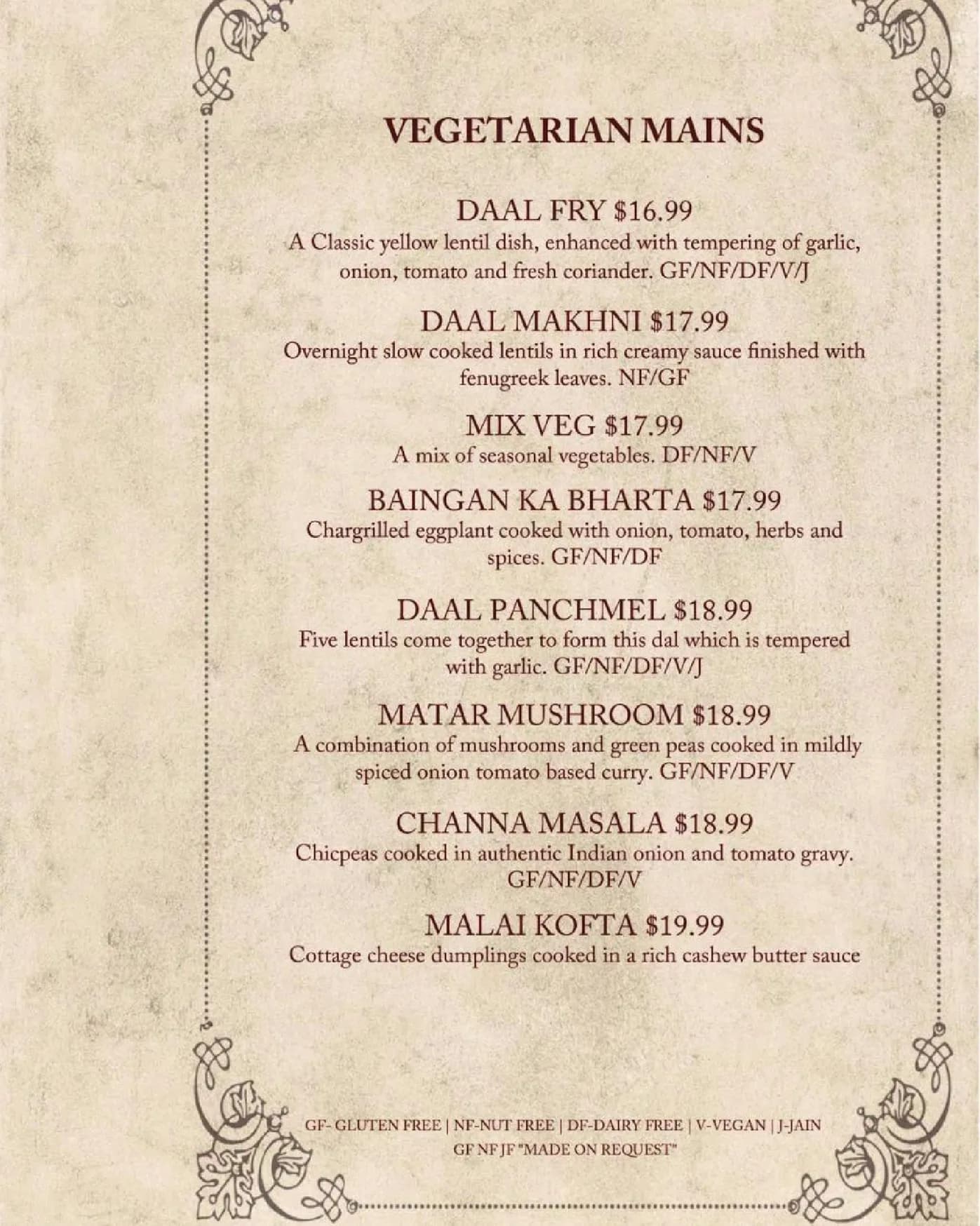Rasoi & Barrel menu, page 8