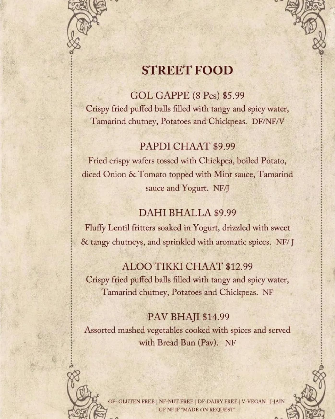 Rasoi & Barrel menu, page 3
