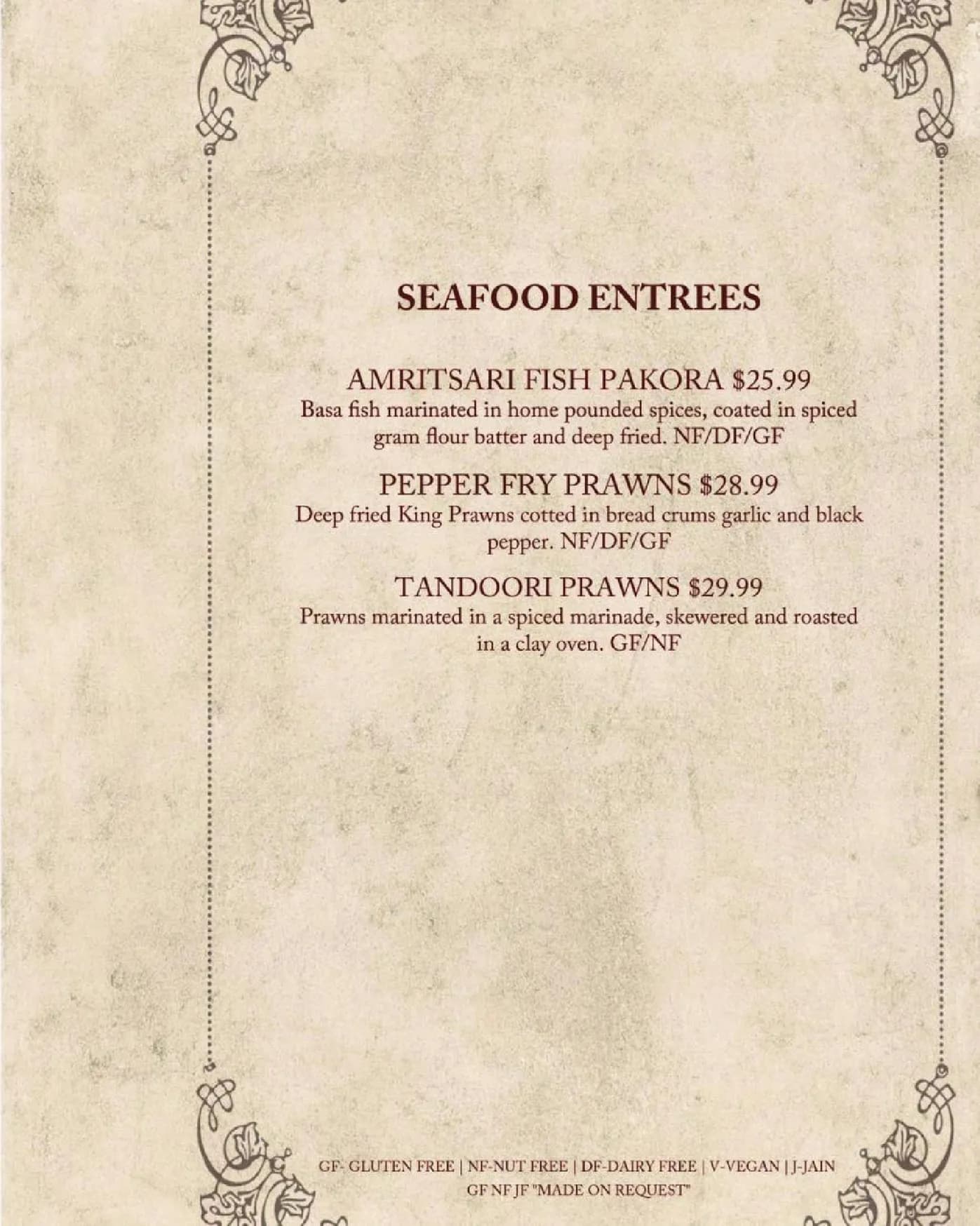 Rasoi & Barrel menu, page 11
