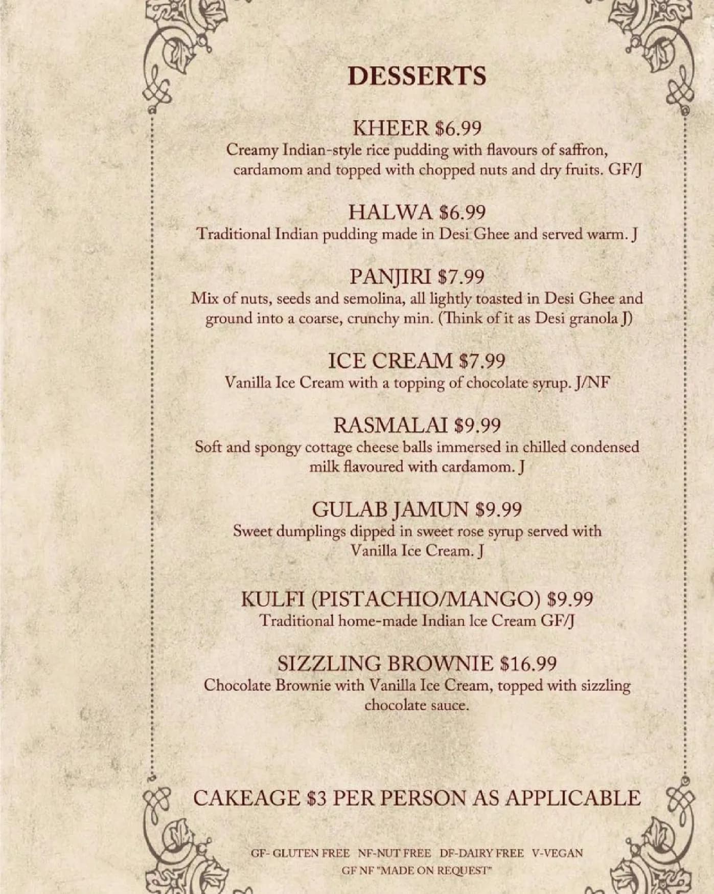 Rasoi & Barrel menu, page 16