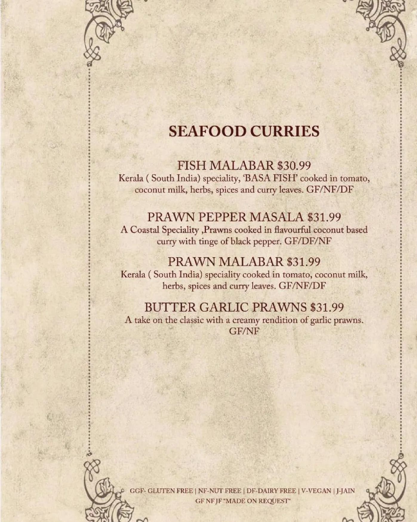 Rasoi & Barrel menu, page 13