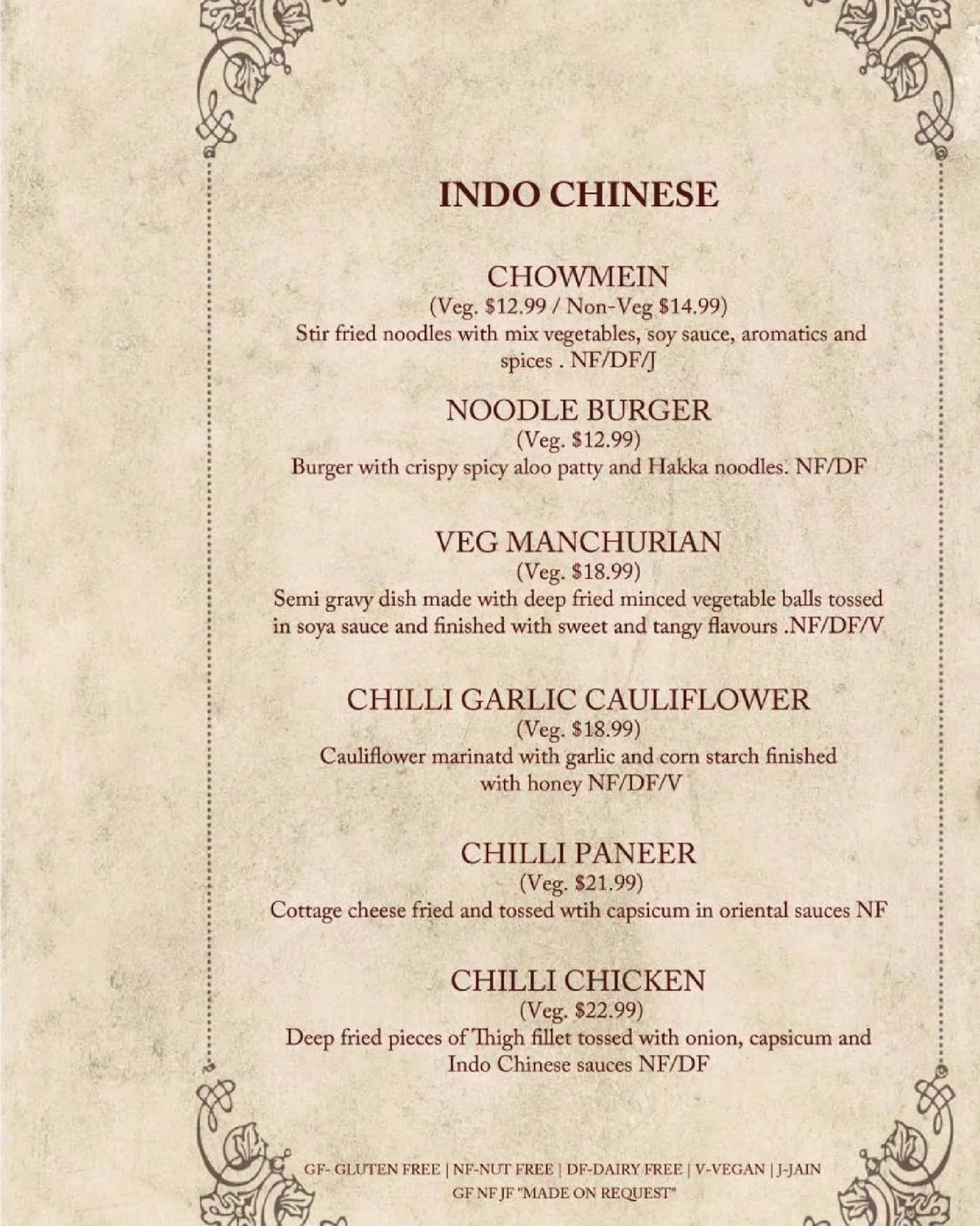 Rasoi & Barrel menu, page 6