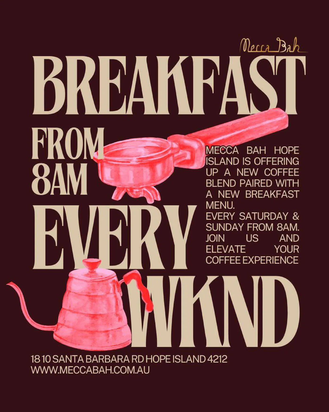 Mecca Bah menu, page 1