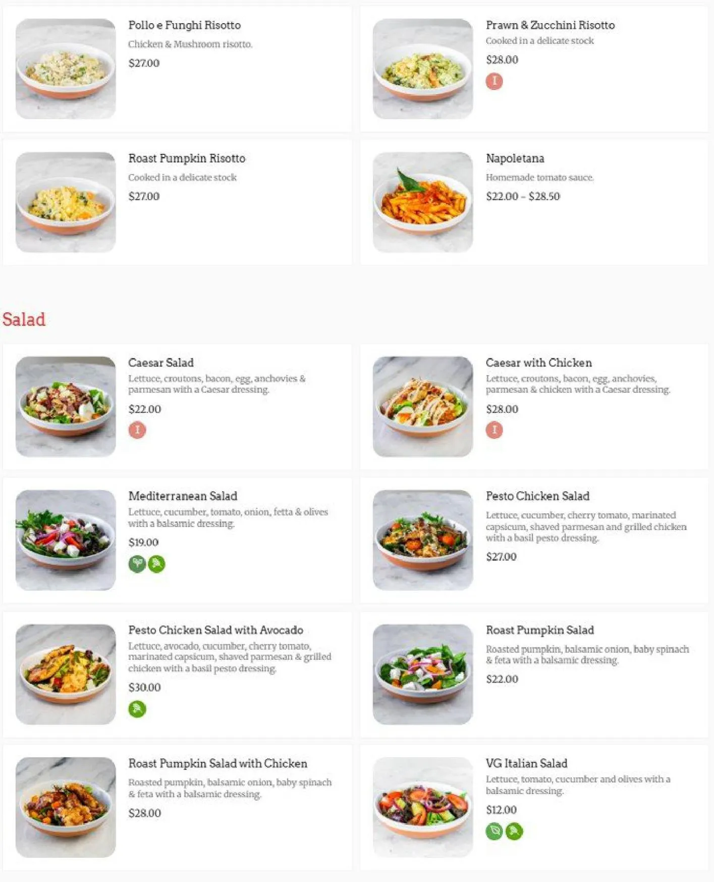 La Porchetta Lilydale menu, page 6
