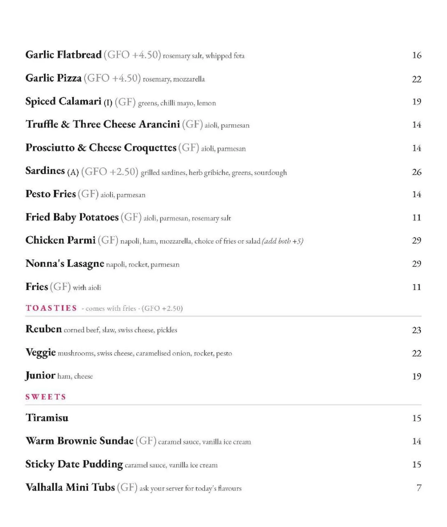 Smolt Kitchen menu, page 5