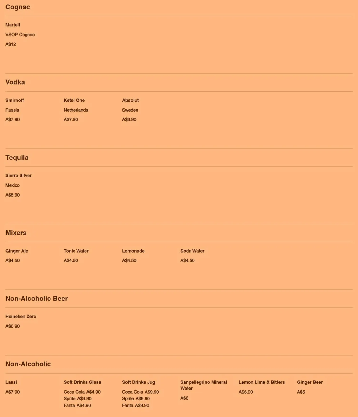 Currywise menu, page 8