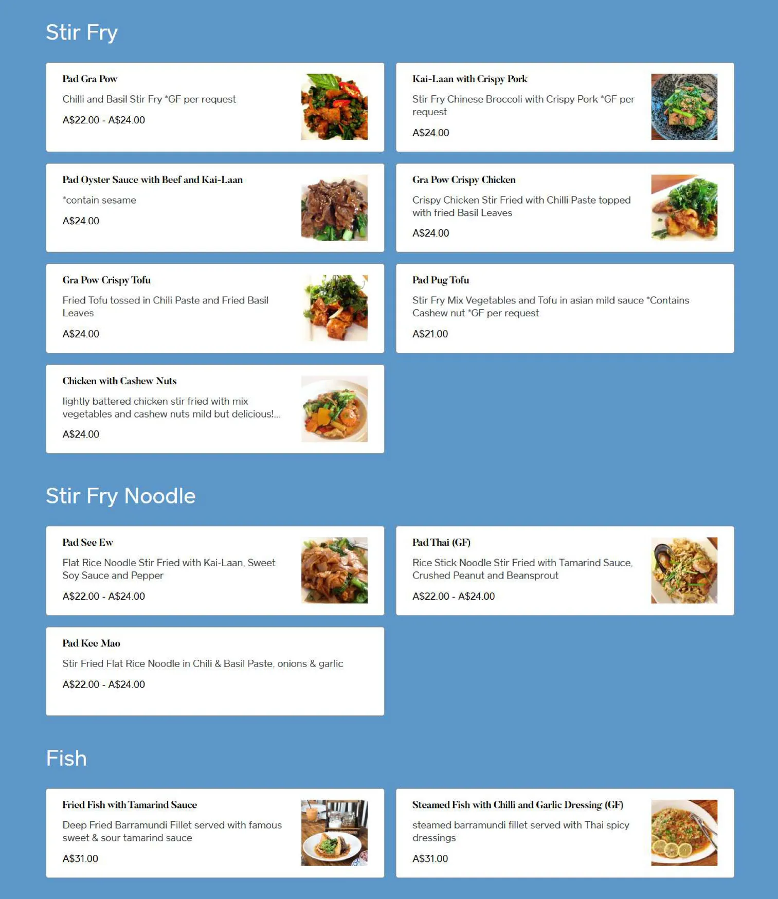 Ya Jinda Doncaster menu, page 3
