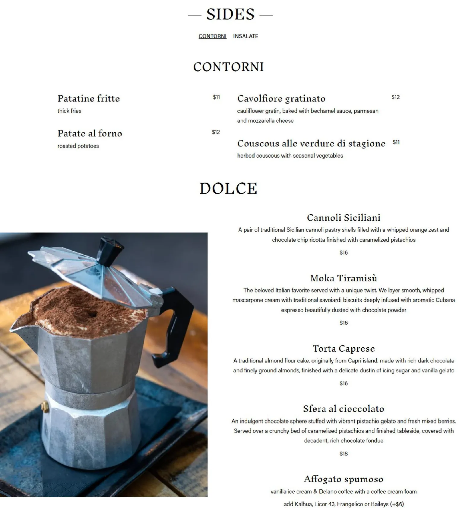 Pist4cchi menu, page 4