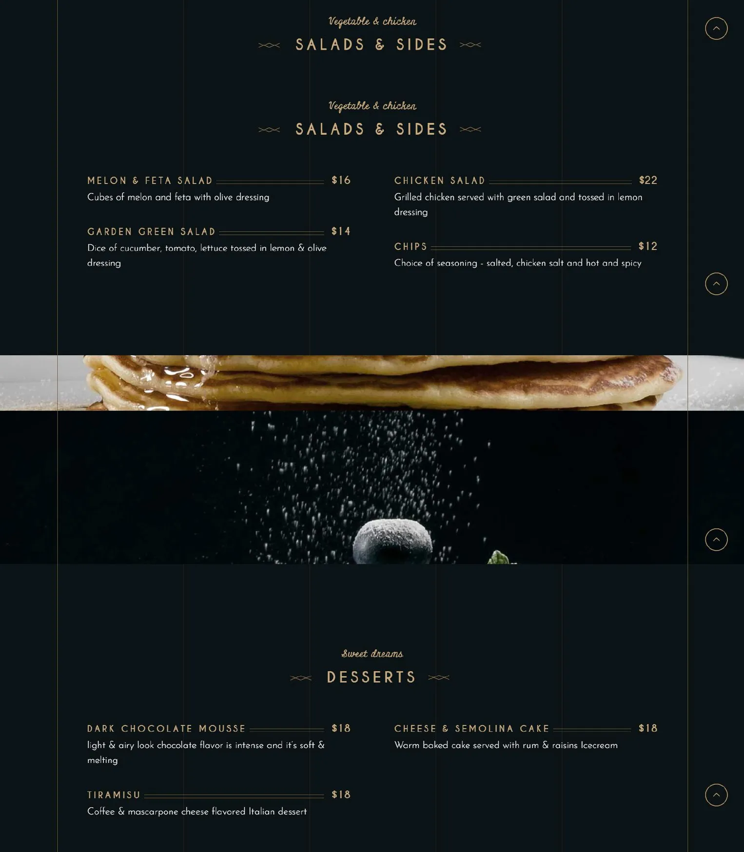La Majestic menu, page 3