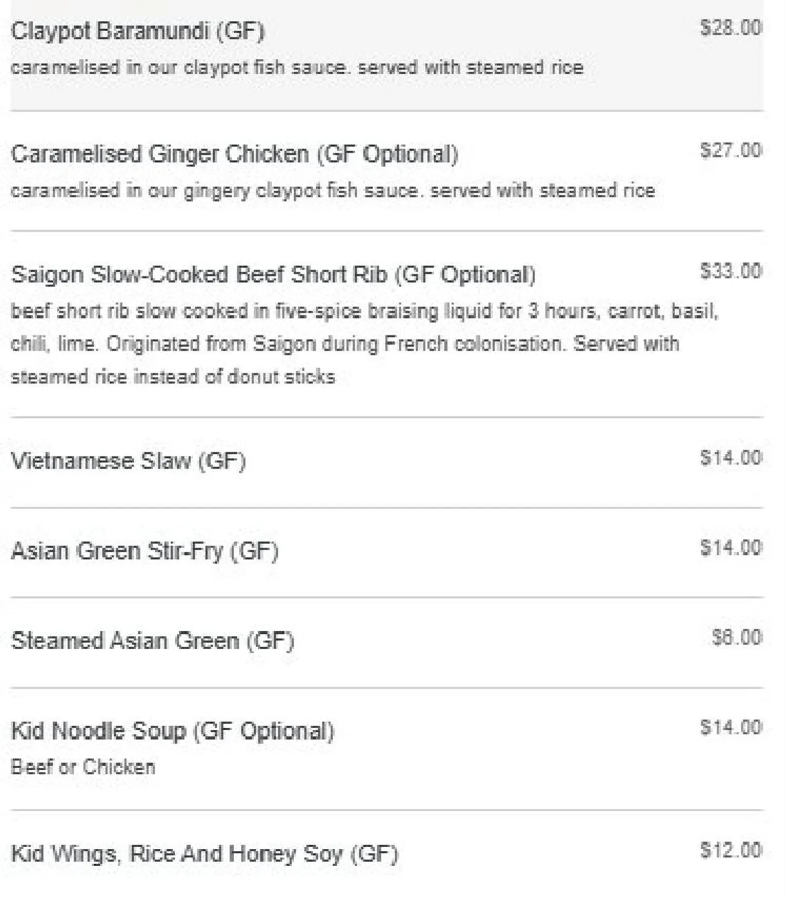 Grandma Đặng menu, page 13