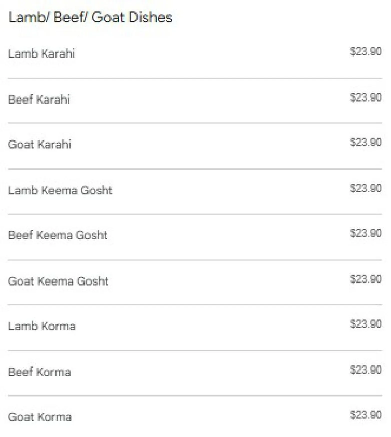 Swaad e India menu, page 5