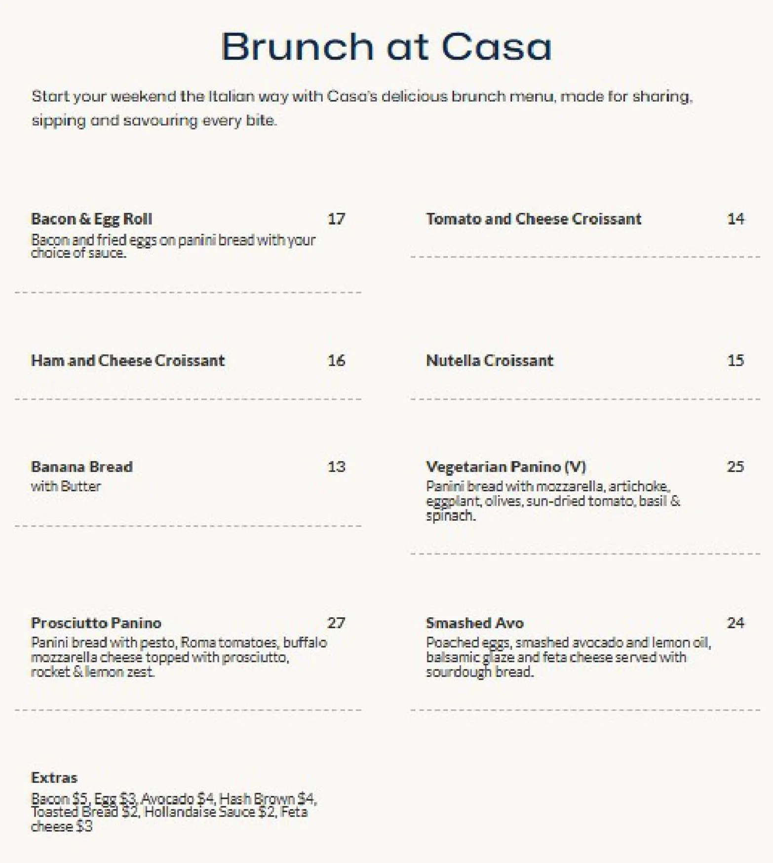 Casa Ristorante Italiano menu, page 3