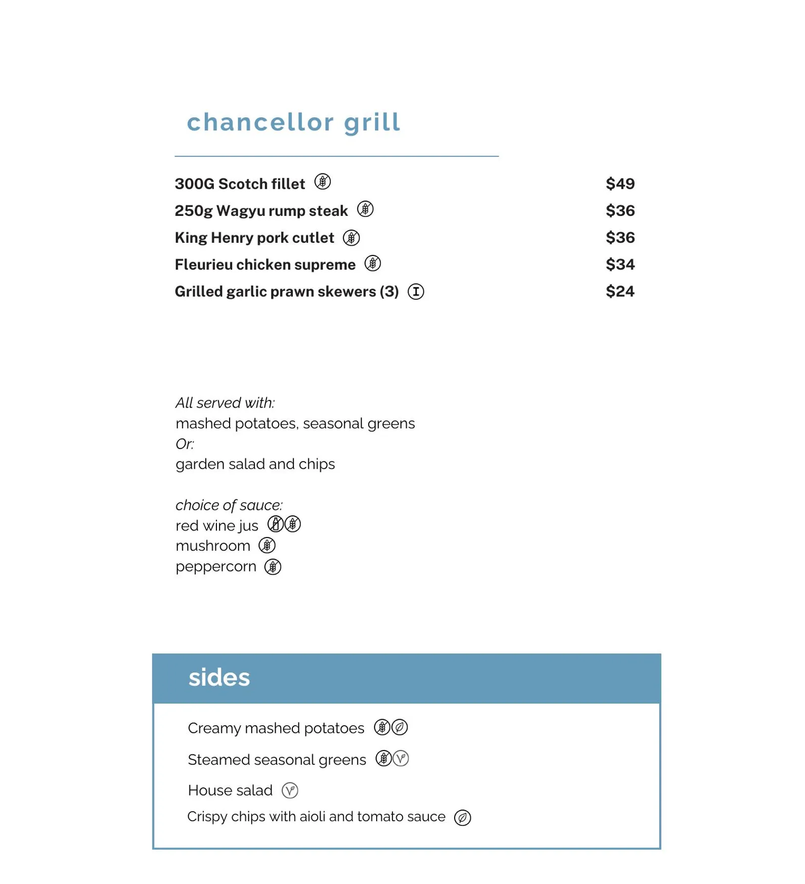 Bistro Sixty5 menu, page 3