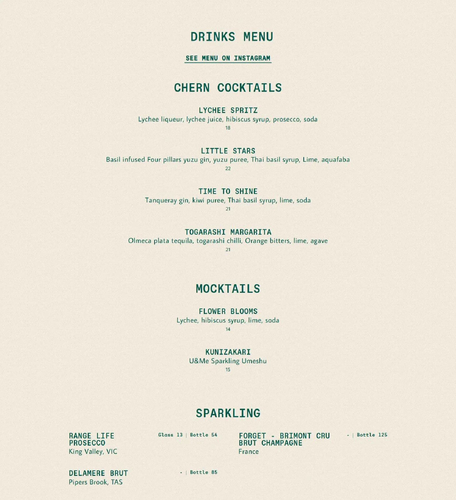 Chern menu, page 3