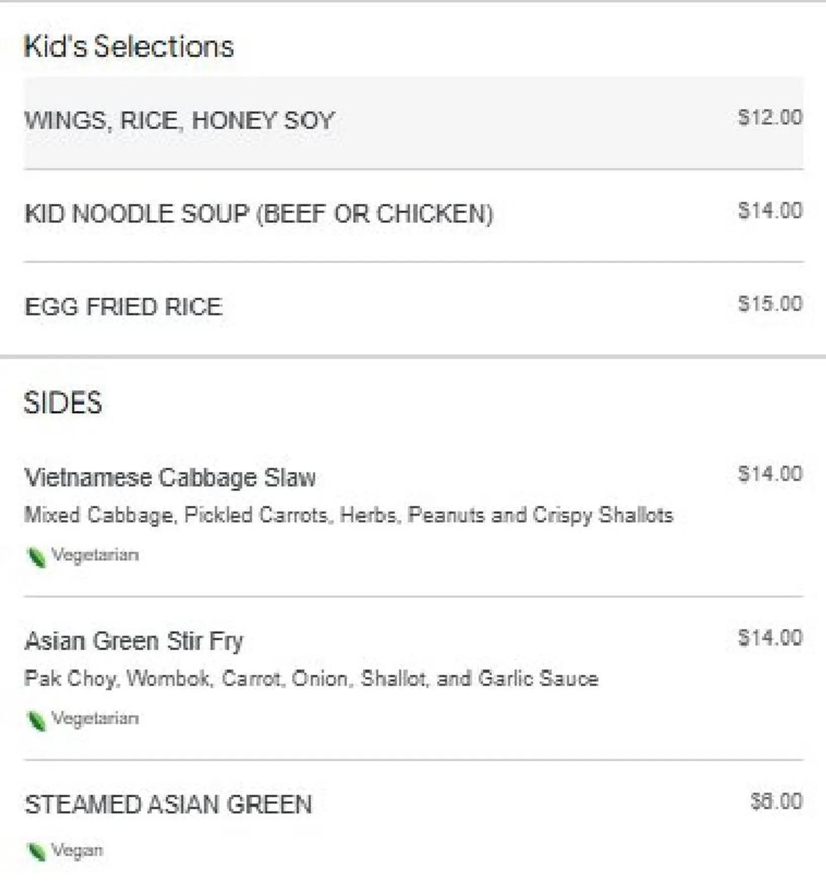 Grandma Đặng menu, page 6