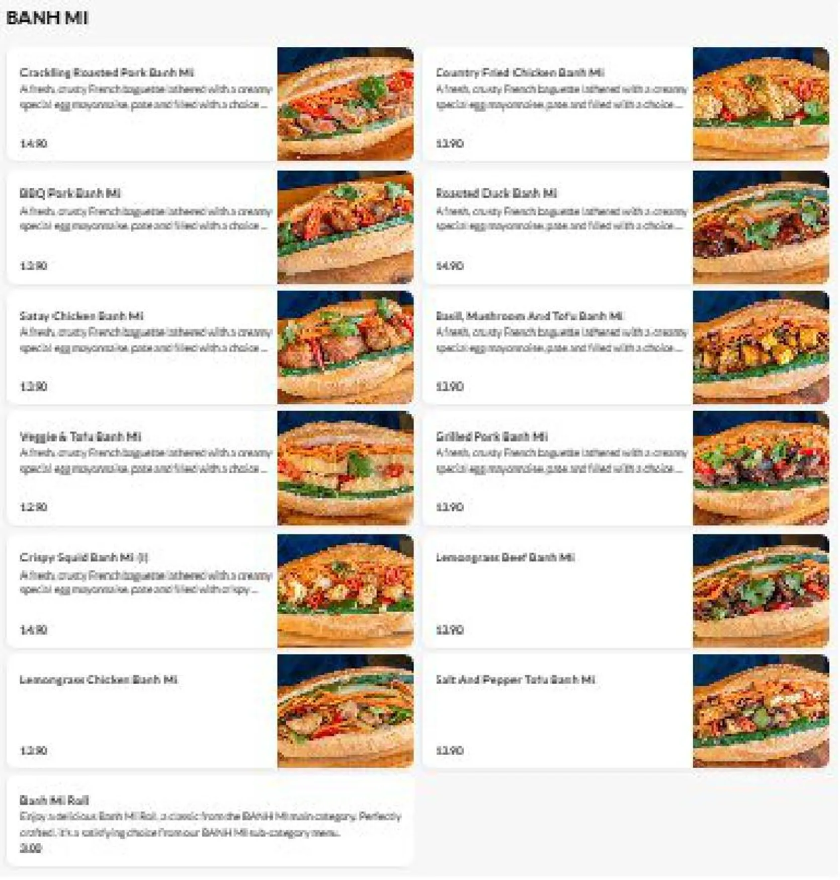 OGRILL / Saigon Express Lounge & Bar menu, page 3