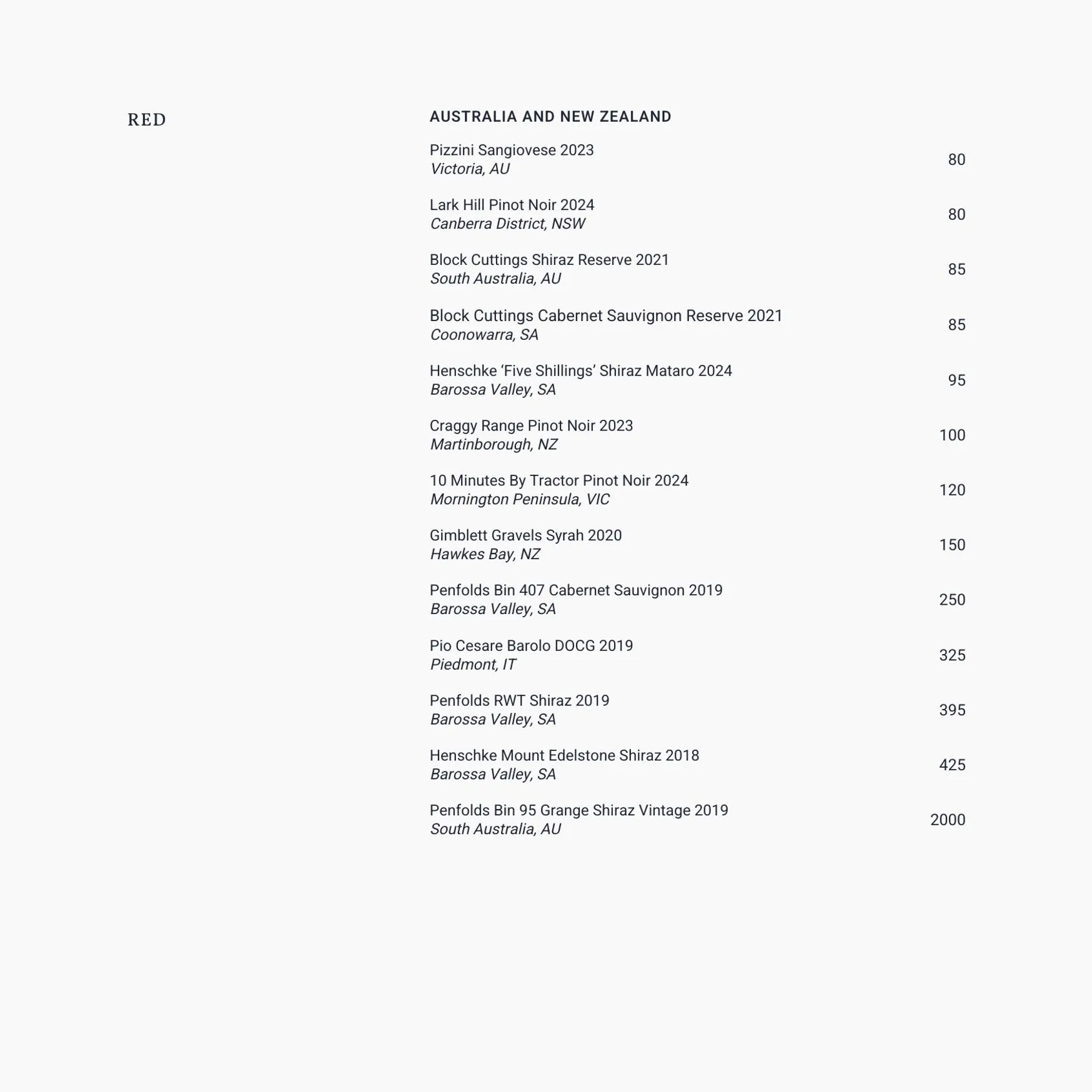 Azteca menu, page 23