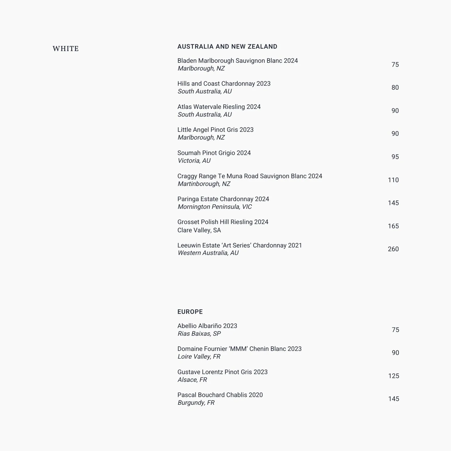 Azteca menu, page 21