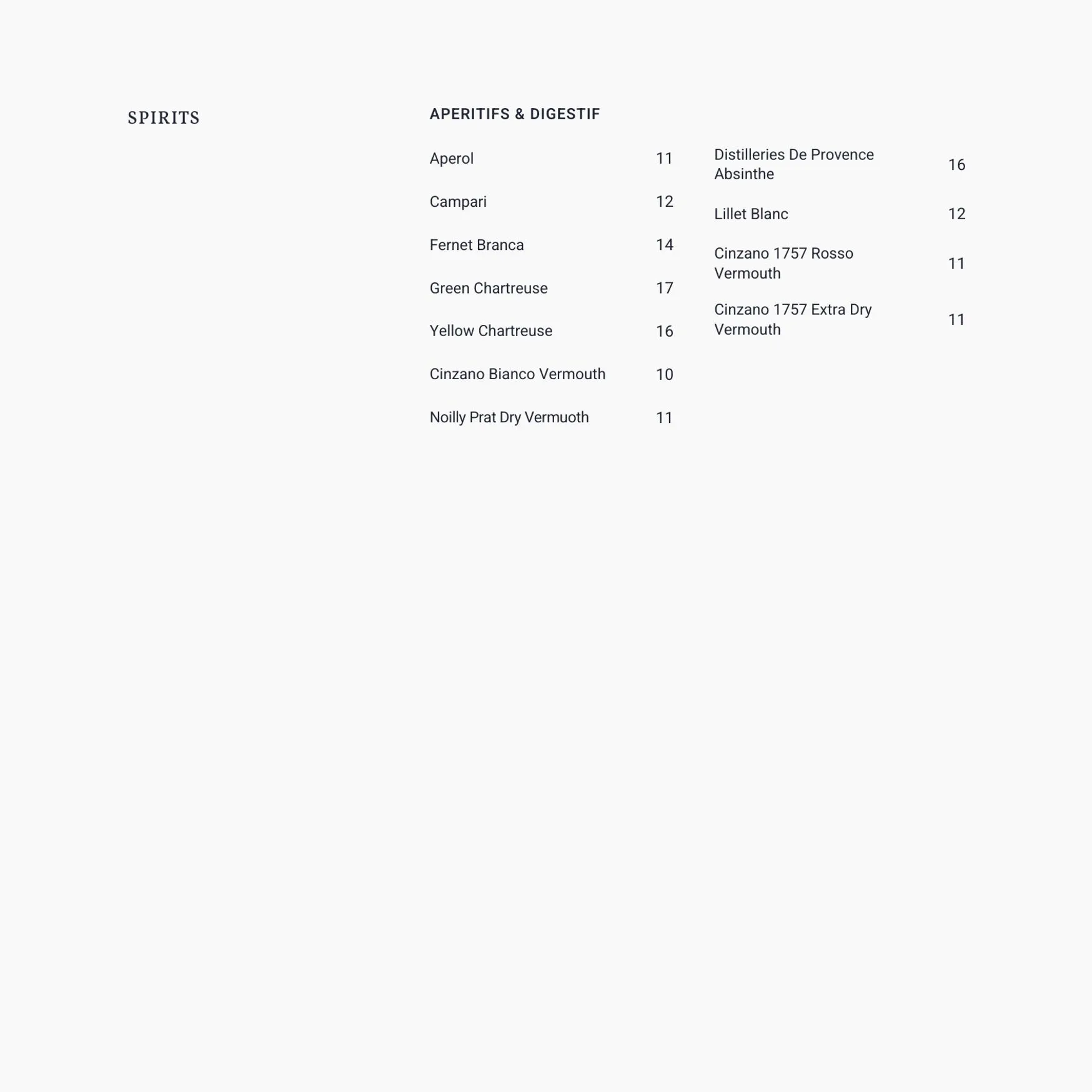 Azteca menu, page 29