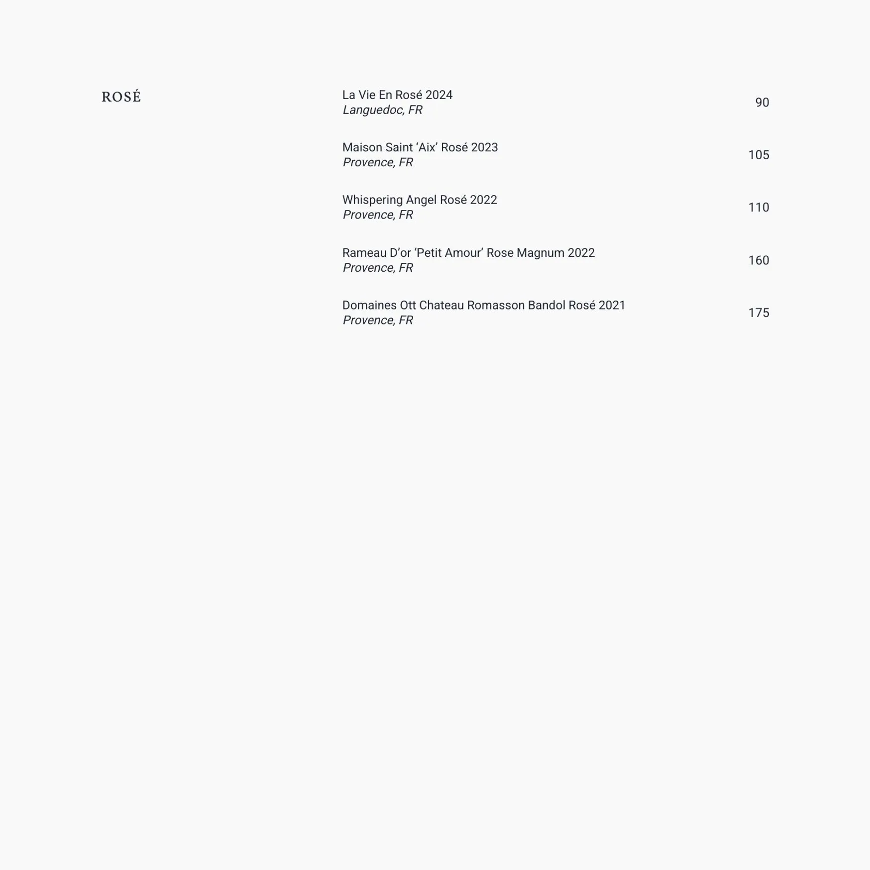 Azteca menu, page 22