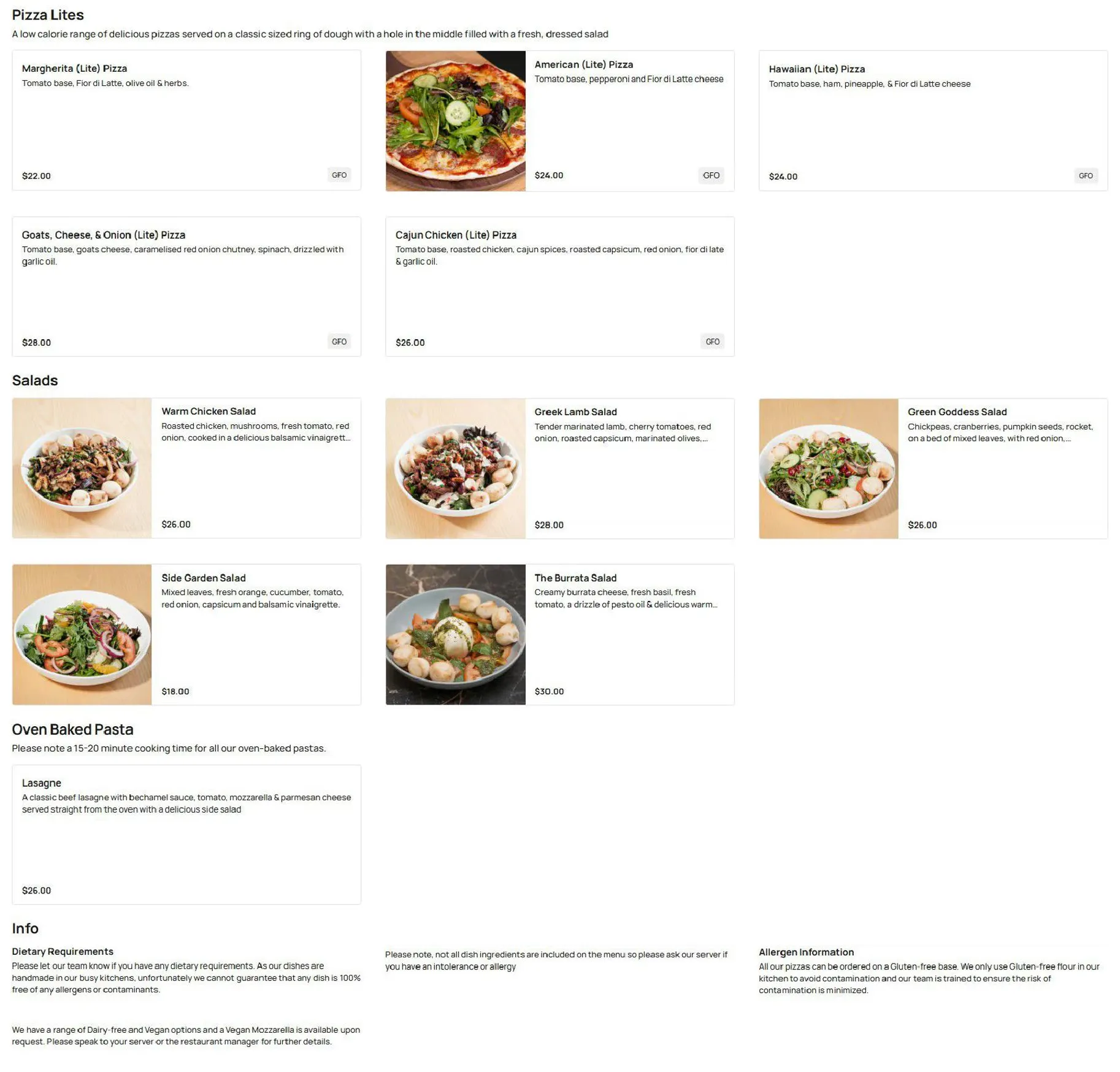 DoughBalls Pizza Rundle Place menu, page 2
