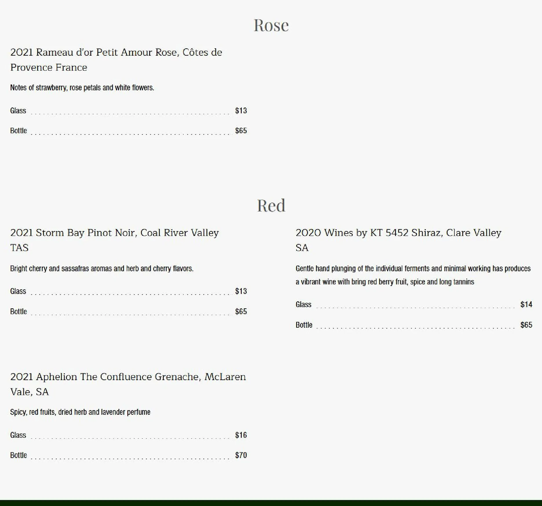 Danté menu, page 8