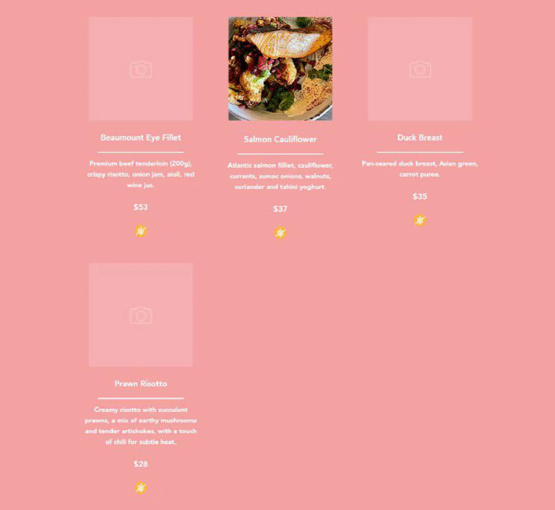 Cantina Bar menu, page 7