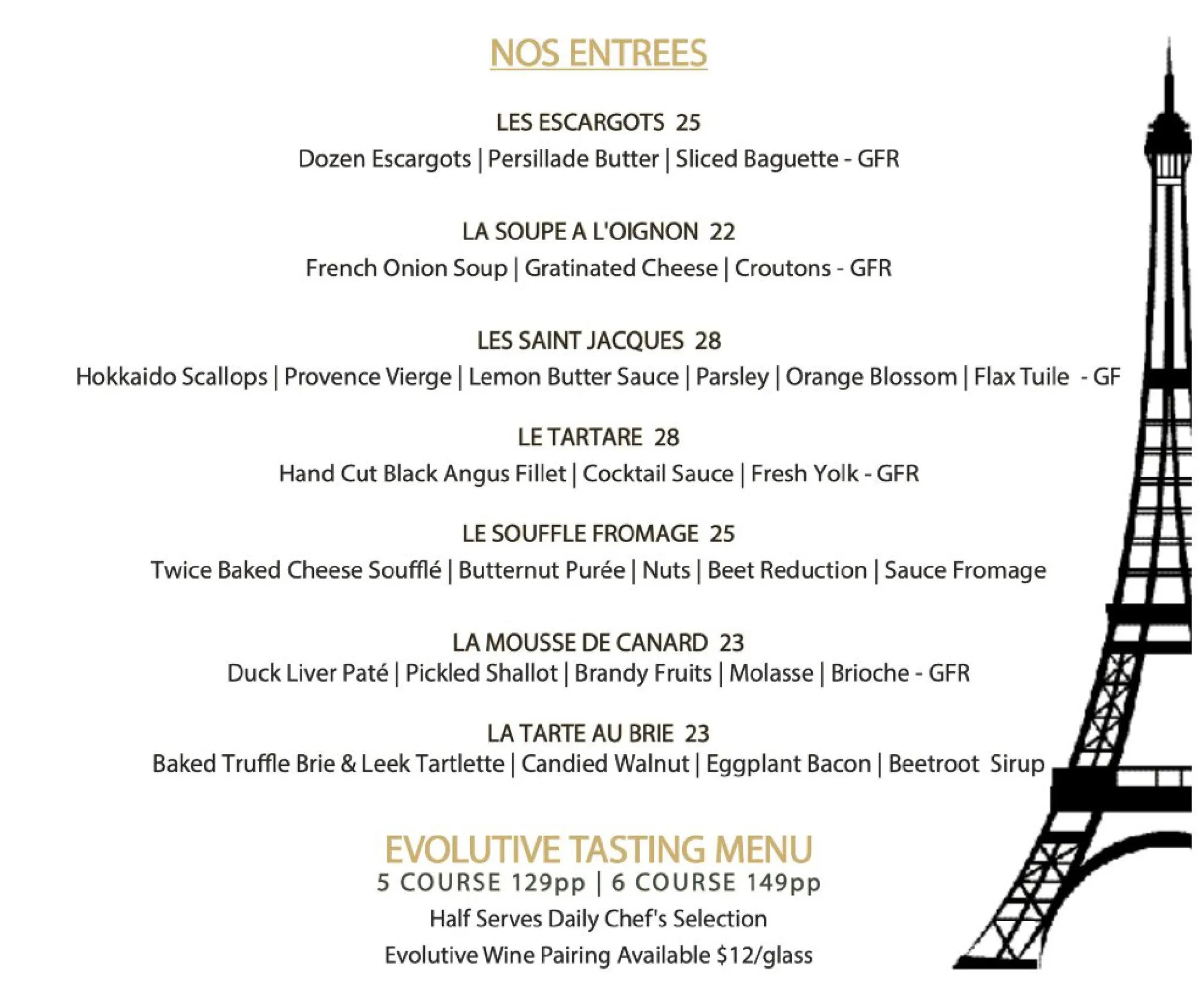 C'est Bon menu, page 1