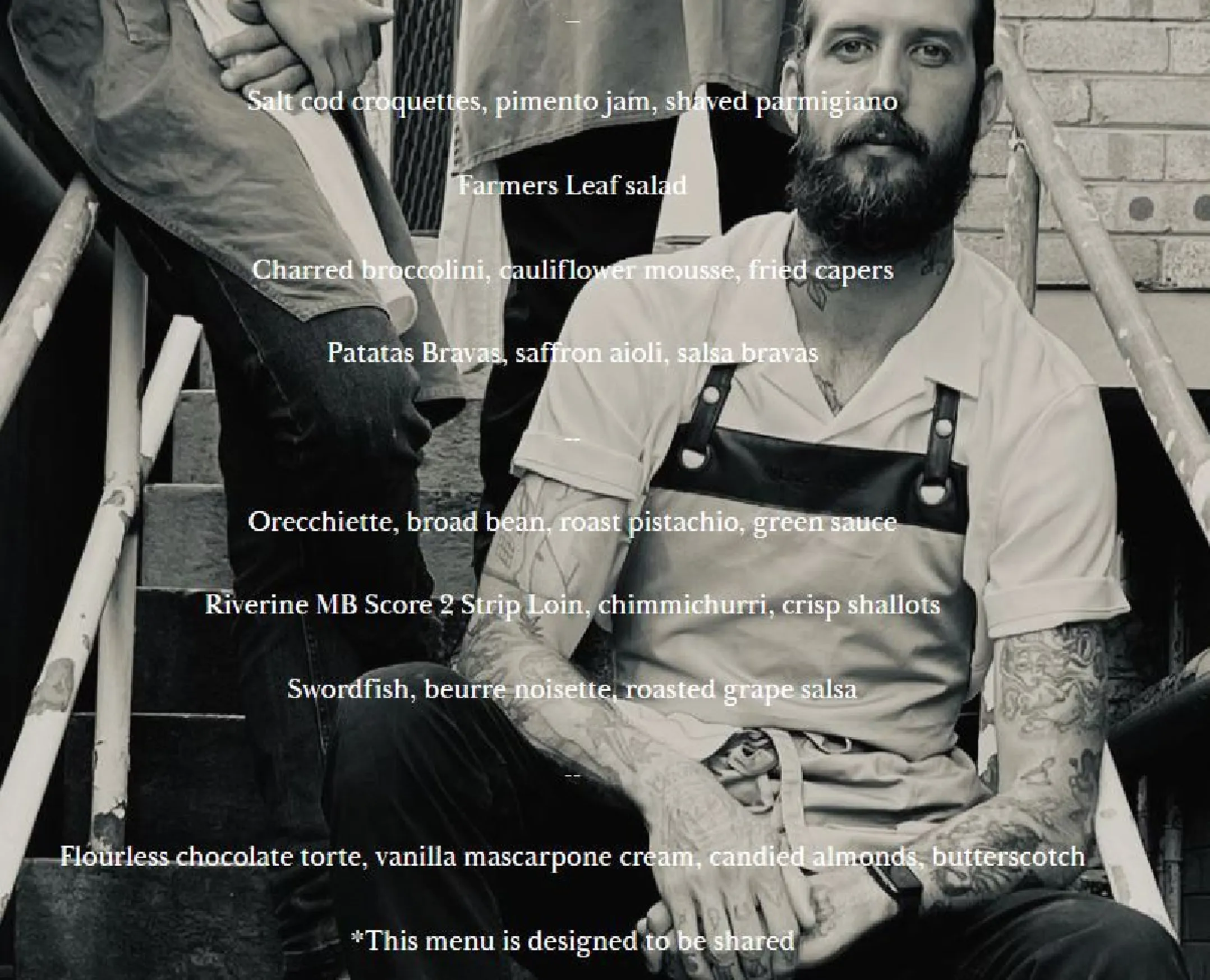 Sir Duncan menu, page 2