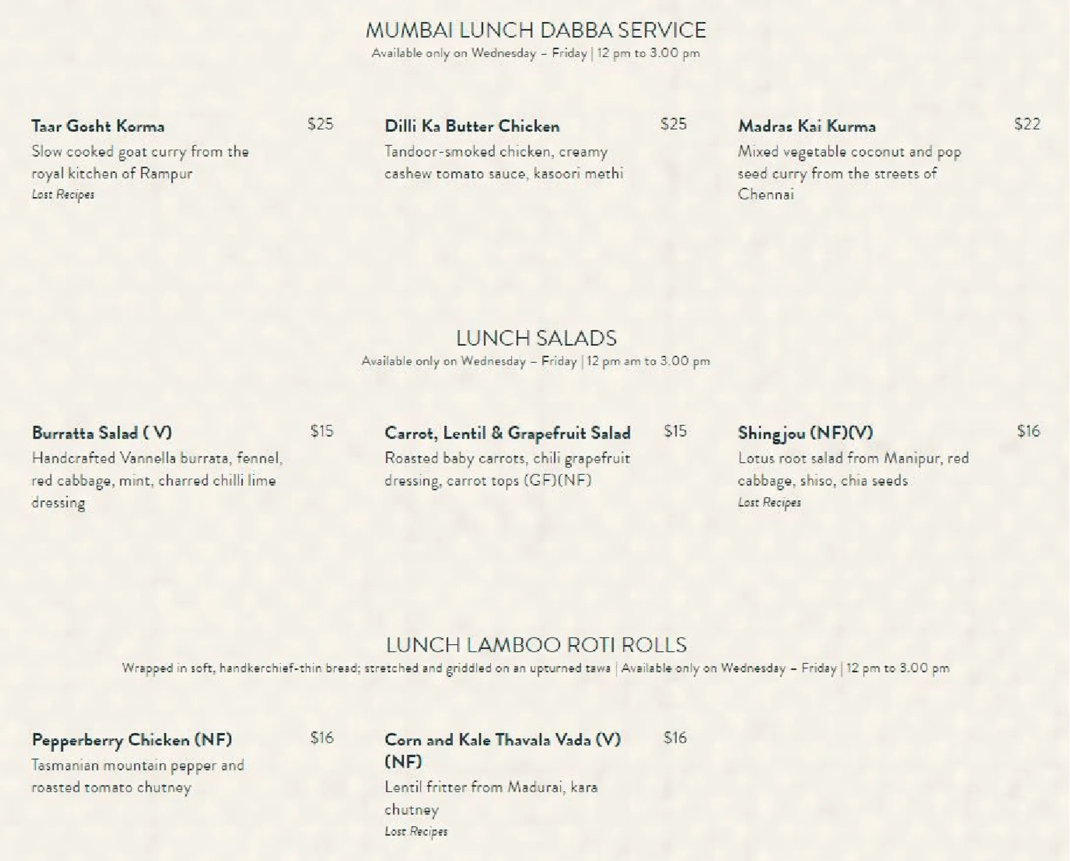 Foreign Return menu, page 1