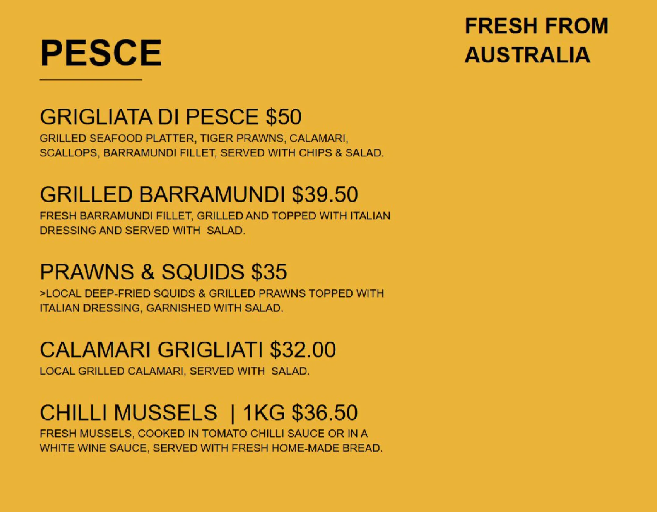 Portorosa Spearwood menu, page 3