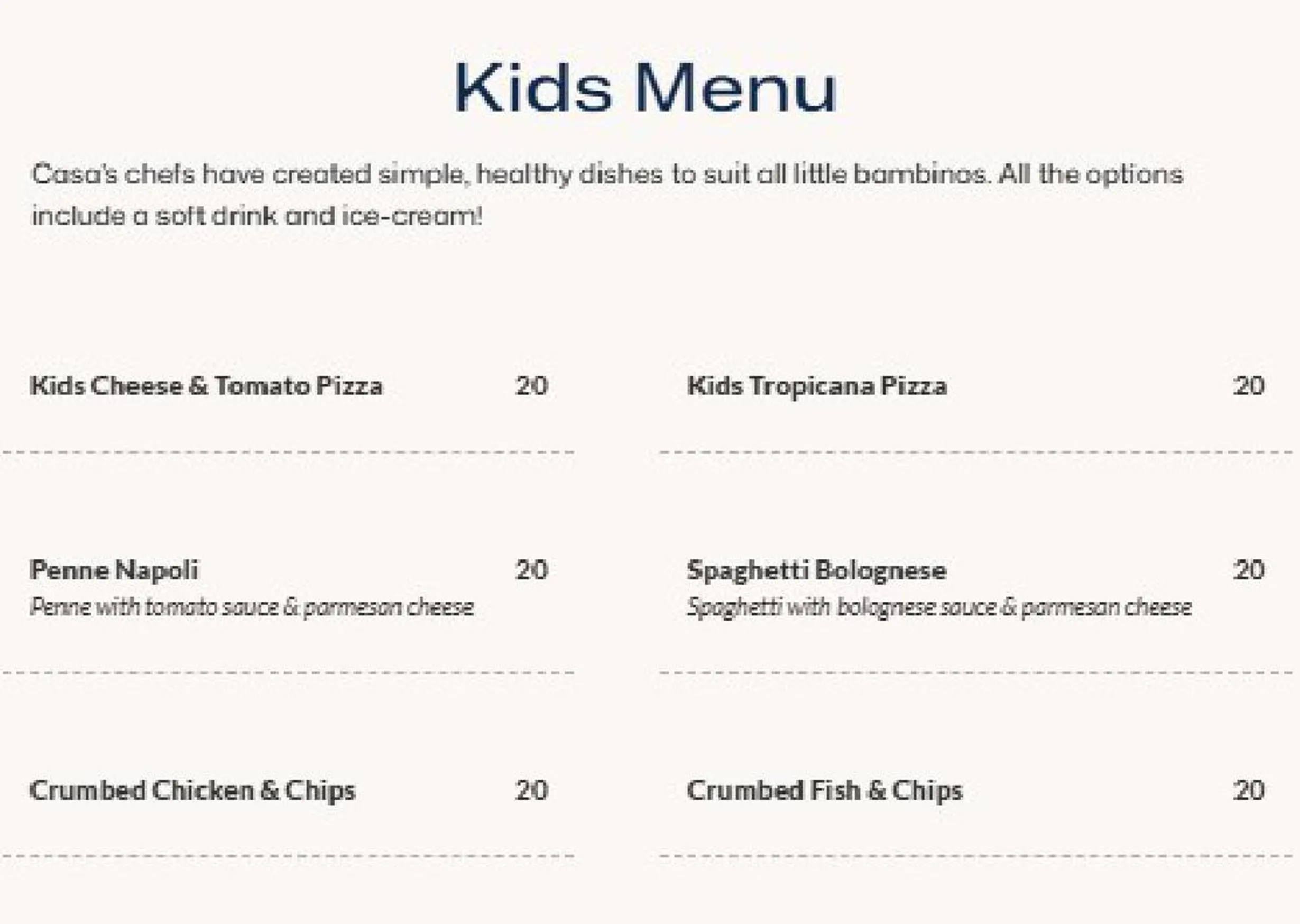 Casa Ristorante Italiano menu, page 4