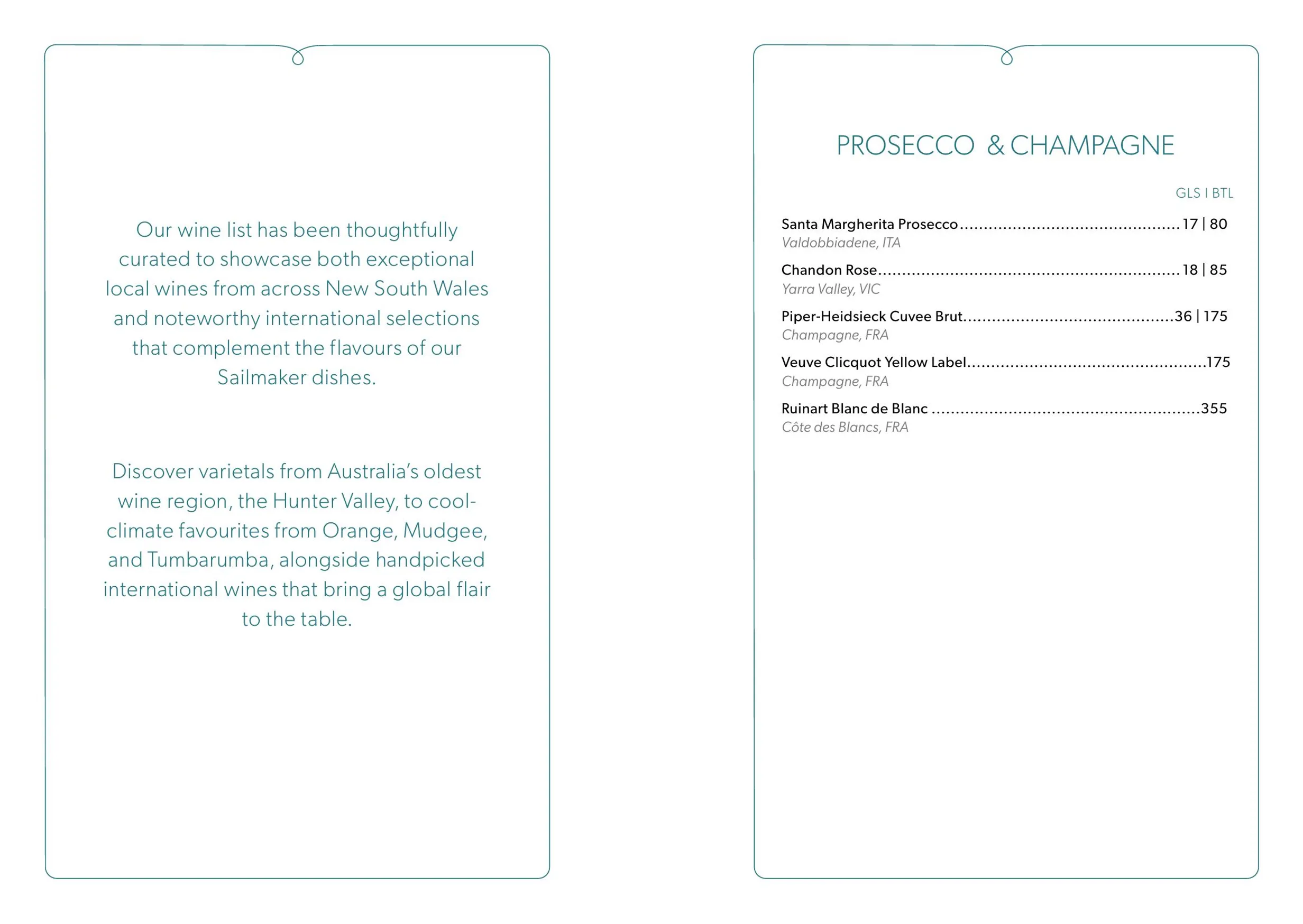 Sailmaker Restaurant menu, page 3